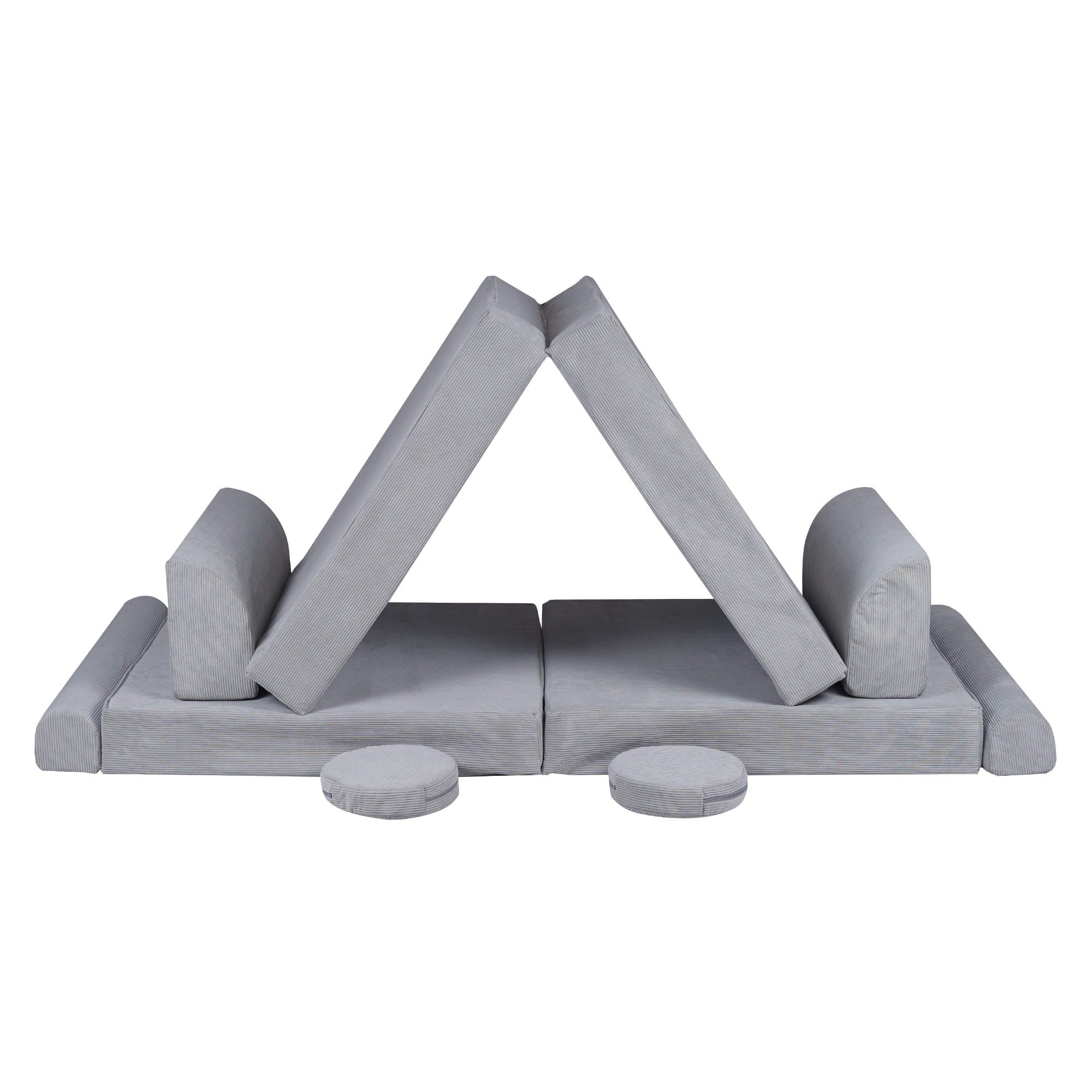 MeowBaby® Large Slimcord Premium Sofa - Gray