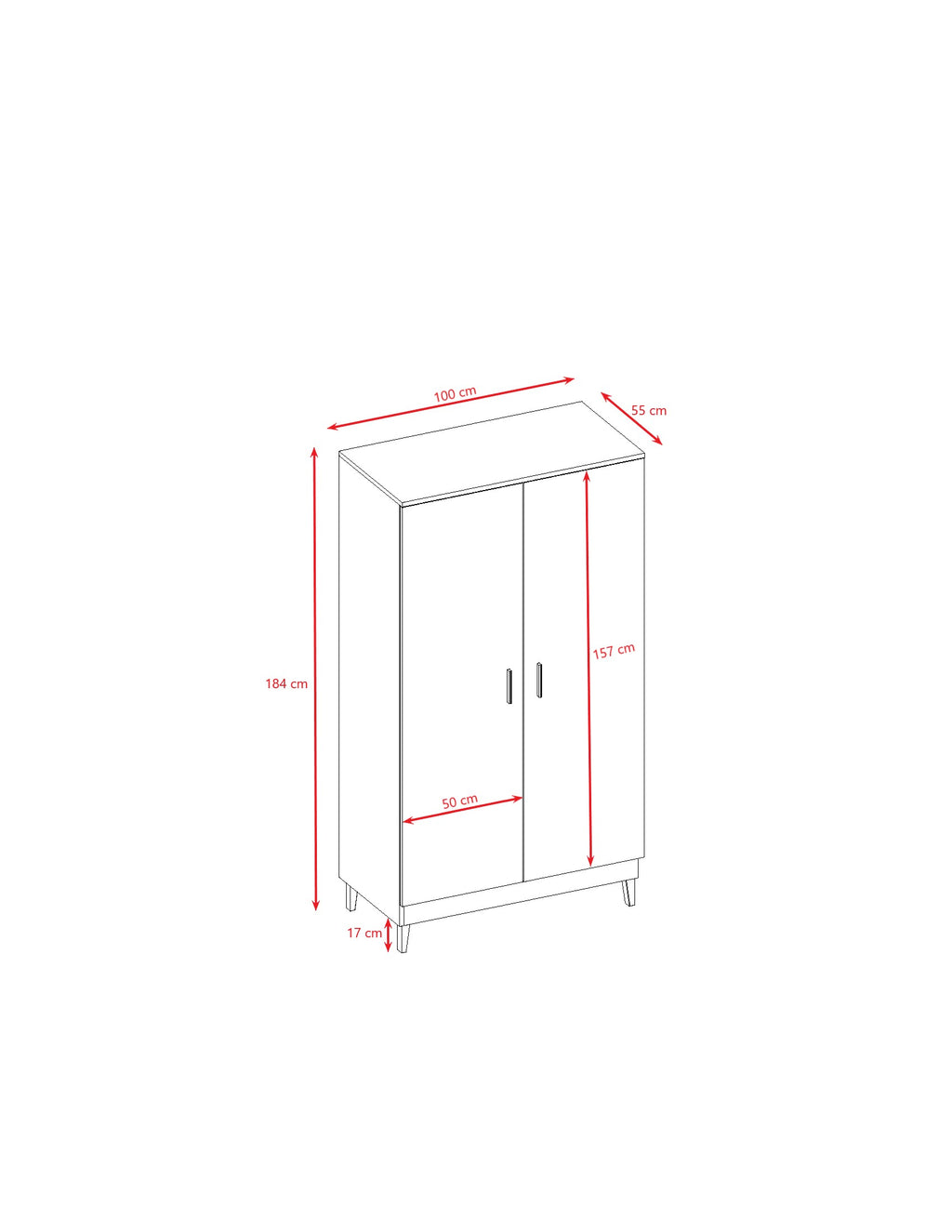 Wardrobe Kubi - Cashmere